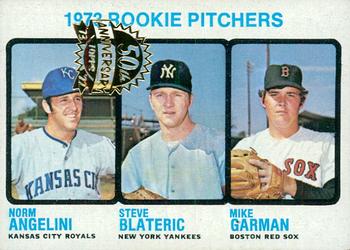 2022 Topps Heritage - 50th Anniversary Buybacks #616 1973 Rookie Pitchers (Norm Angelini / Steve Blateric / Mike Garman) Front