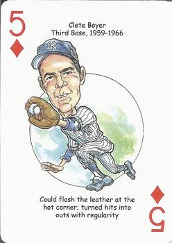 2022 Hero Decks New York Yankees Baseball Heroes Playing Cards (12th Edition) #5♦ Clete Boyer Front