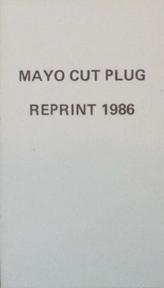 1986 1895 Mayo Cut Plug (Reprint) #NNO George Haddock Back