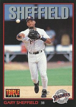 1993 Triple Play #6 Gary Sheffield Front