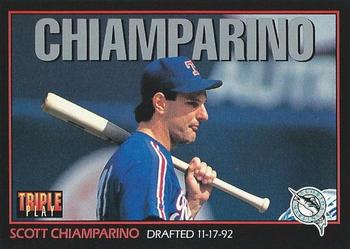 1993 Triple Play #63 Scott Chiamparino Front
