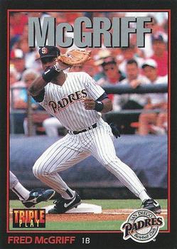 1993 Triple Play #95 Fred McGriff Front