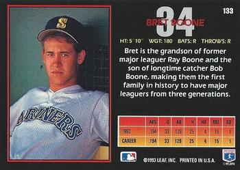 1993 Triple Play #133 Bret Boone Back
