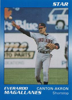 1989 Star Canton-Akron Indians - Platinum #13 Everardo Magallanes Front