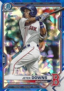 2021 Bowman Draft Sapphire Edition #BDC-177 Jeter Downs Front