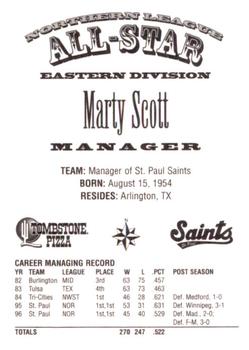 1997 Northern League All-Stars #NNO Marty Scott Back