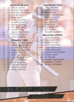 1993 Ultra #298 Checklist: 1-94 Front