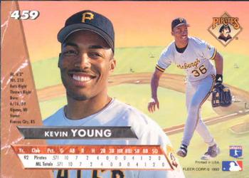 1993 Ultra #459 Kevin Young Back