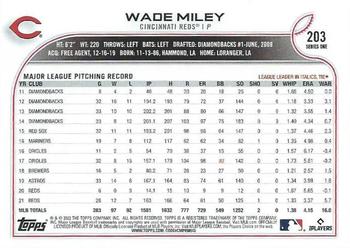 2022 Topps - Rainbow Foil #203 Wade Miley Back