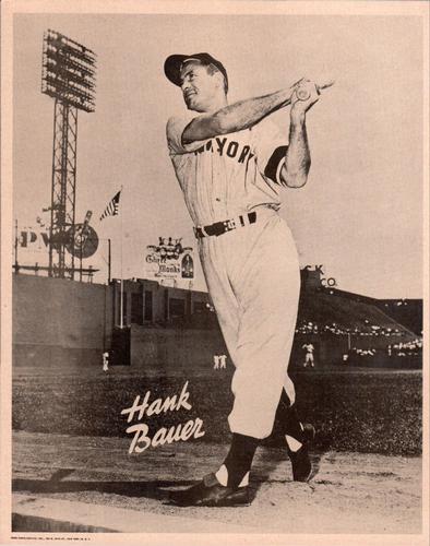 1955 New York Yankees Action Photos #NNO Hank Bauer Front