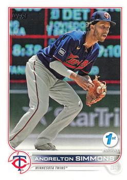 2022 Topps 1st Edition #306 Andrelton Simmons Front