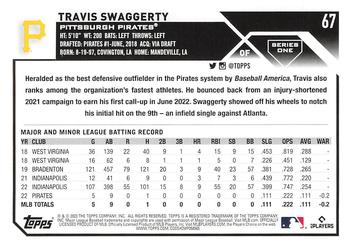 2023 Topps #67 Travis Swaggerty Back