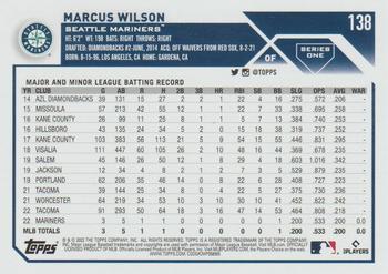 2023 Topps #138 Marcus Wilson Back