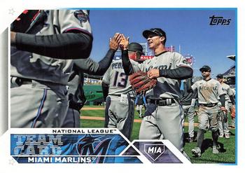 2023 Topps #473 Miami Marlins Front
