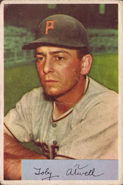 1954 Bowman #123 Toby Atwell Front