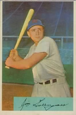 1954 Bowman #28 Jim Greengrass Front