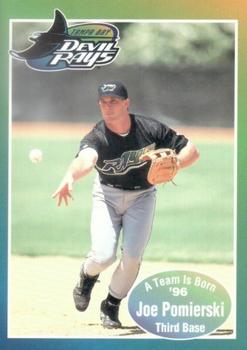1996 Tampa Bay Devil Rays A Team is Born #NNO Joe Pomierski Front