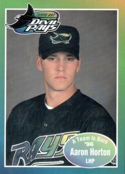 1996 Tampa Bay Devil Rays A Team is Born #NNO Aaron Horton Front