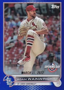 2022 Topps Opening Day - Blue Foil #94 Adam Wainwright Front