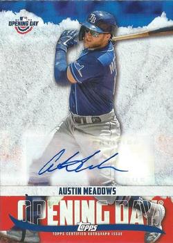2022 Topps Opening Day - Opening Day Autographs #ODA-AM Austin Meadows Front