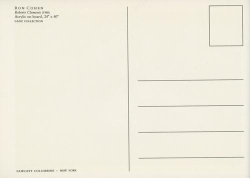 1990 Fawcett Baseball Postcards #NNO Roberto Clemente Back