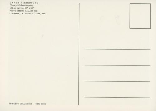 1990 Fawcett Baseball Postcards #NNO Christy Mathewson Back