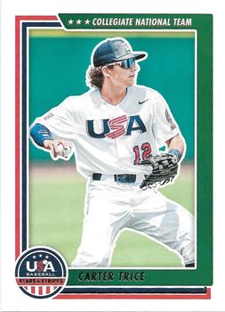 2022 Panini USA Baseball Stars & Stripes #36 Carter Trice Front