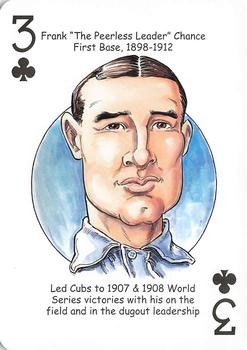 2012 Hero Decks Chicago Cubs Baseball Heroes Playing Cards #3♣ Frank Chance Front