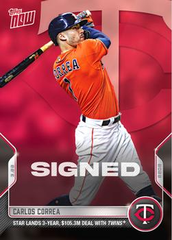 2022 Topps Now Spring Training #ST-12 Carlos Correa Front