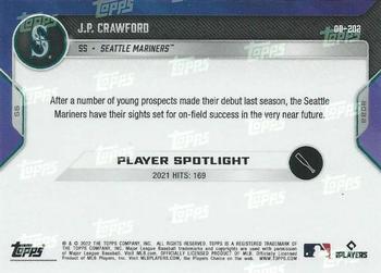 2022 Topps Now Road to Opening Day Seattle Mariners #OD-202 J.P. Crawford Back