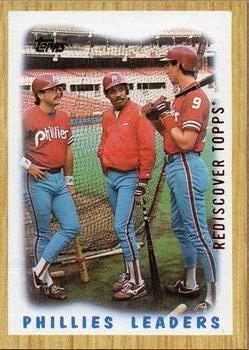 2017 Topps - Rediscover Topps 1987 Topps Stamped Buybacks Bronze #481 Phillies Leaders Front