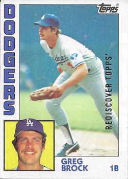 2017 Topps - Rediscover Topps 1984 Topps Stamped Buybacks Silver #555 Greg Brock Front