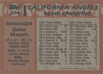 2017 Topps - Rediscover Topps 1988 Topps Stamped Buybacks Silver #774 Gene Mauch Back