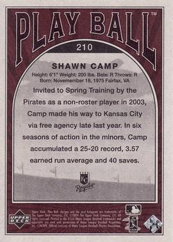 2004 Upper Deck - 2004 Upper Deck Play Ball Update #210 Shawn Camp Back