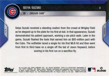 2022 Topps Now #2 Seiya Suzuki Back