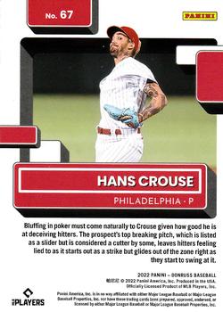 2022 Donruss - Holo Red #67 Hans Crouse Back