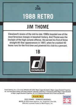 2022 Donruss - On Fire Emoji #256 Jim Thome Back