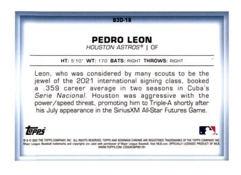 2022 Bowman - Bowman in 3D #B3D-18 Pedro Leon Back
