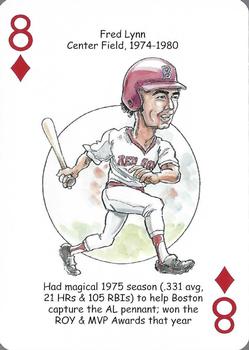 2008 Hero Decks Boston Red Sox Baseball Heroes Playing Cards #8♦ Fred Lynn Front