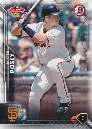 2016 2016 Bowman Arizona Fall League 25th Anniversary 5x7 #6 Buster Posey Front
