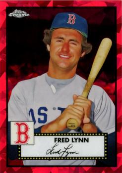 2021 Topps Chrome Platinum Anniversary - Red Atomic Refractor #548 Fred Lynn Front