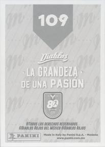 2020 Panini Diablos Rojos Stickers #109 Juan Gamboa Back