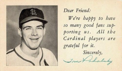 1951-52 St. Louis Cardinals Postcards #NNO Tom Poholsky Front