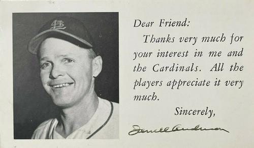 1953-55 St. Louis Cardinals Photocards #NNO Ferrell Anderson Front