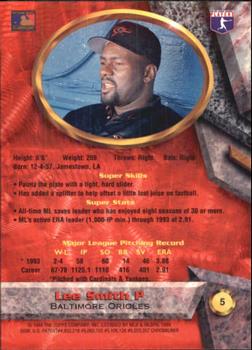 1994 Bowman's Best #5 Lee Smith Back