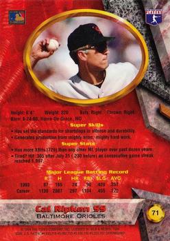 1994 Bowman's Best #71 Cal Ripken Back