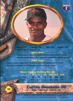 1994 Bowman's Best #38 Curtis Goodwin Back