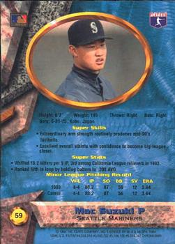 1994 Bowman's Best #59 Mac Suzuki Back