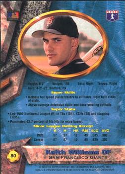 1994 Bowman's Best #80 Keith Williams Back