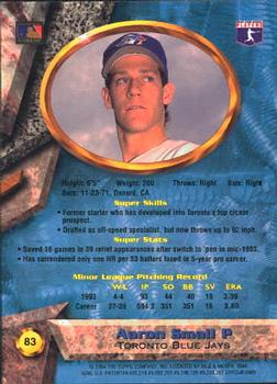 1994 Bowman's Best #83 Aaron Small Back